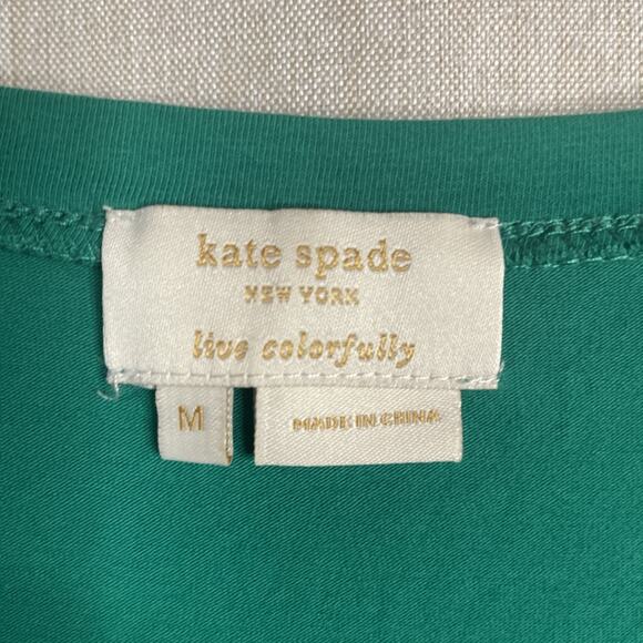 Kate Spade Kelly Green Rosette Embellished Tank Top - Women’s Size Medium - Picture 2 of 6